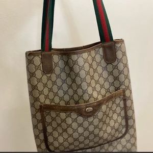 100% Old Gucci vintage bag shoulder bag (a new gift included with purchase)